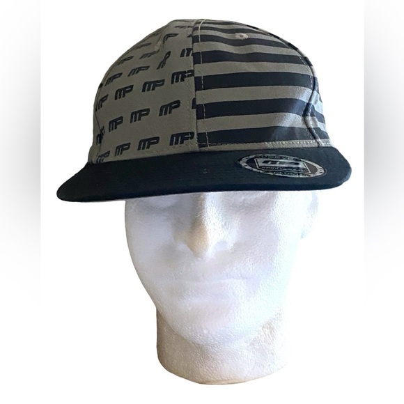 MUSCLE PHARM MP NATION Flatbill Ball Cap SnapBack Fight Hat OS NWOT Brow… - Picture 9 of 12